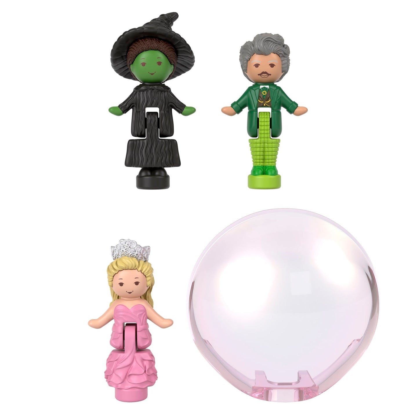 Polly Pocket Micro Dolls And Playset, Collector Wicked Compact With Hat And Bubble Accessories