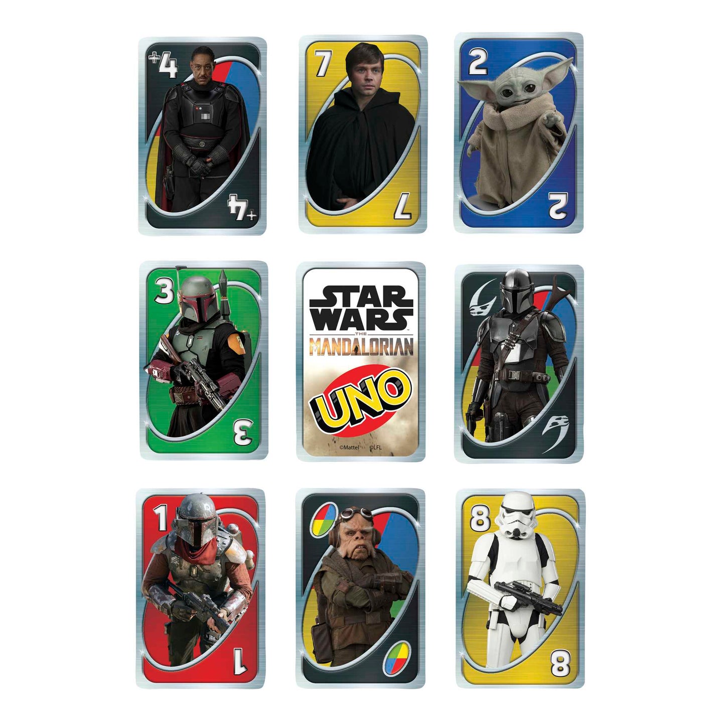 UNO Star Wars The Mandalorian Themed Deck in Storage Tin