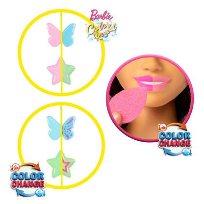 Barbie Doll Styling Head, Brown Hair With 20+ Hair Styling Accessories