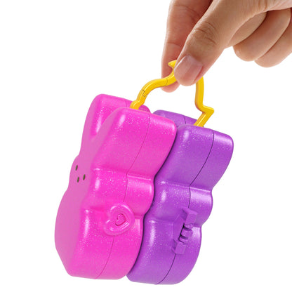 Polly Pocket X Peeps, Dolls & 2 Playsets With 6 Themed Accessories, Compact Travel Toy With Clip Keychains