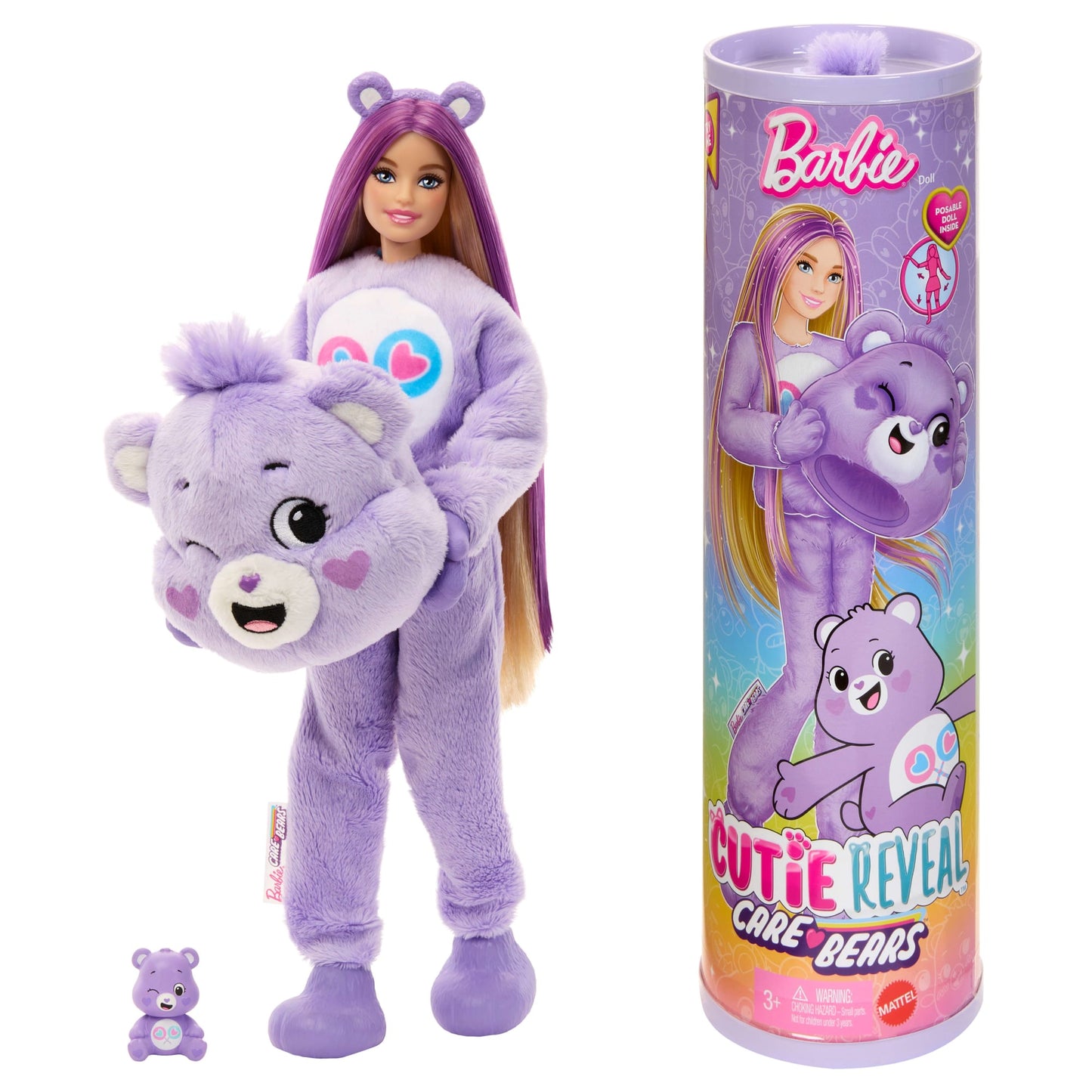 Barbie Cutie Reveal Muñeca Ositos Cariñositos Morado