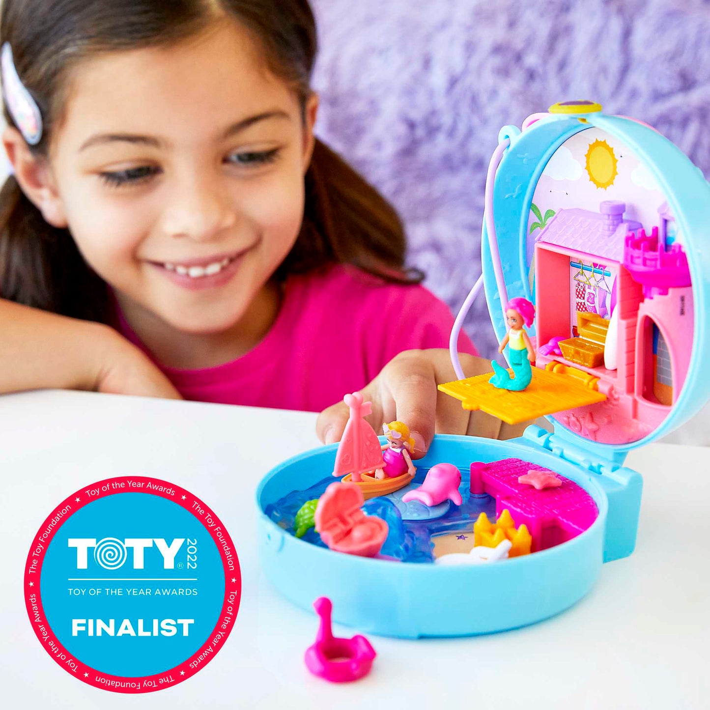 Polly Pocket Dolphin Beach Compact