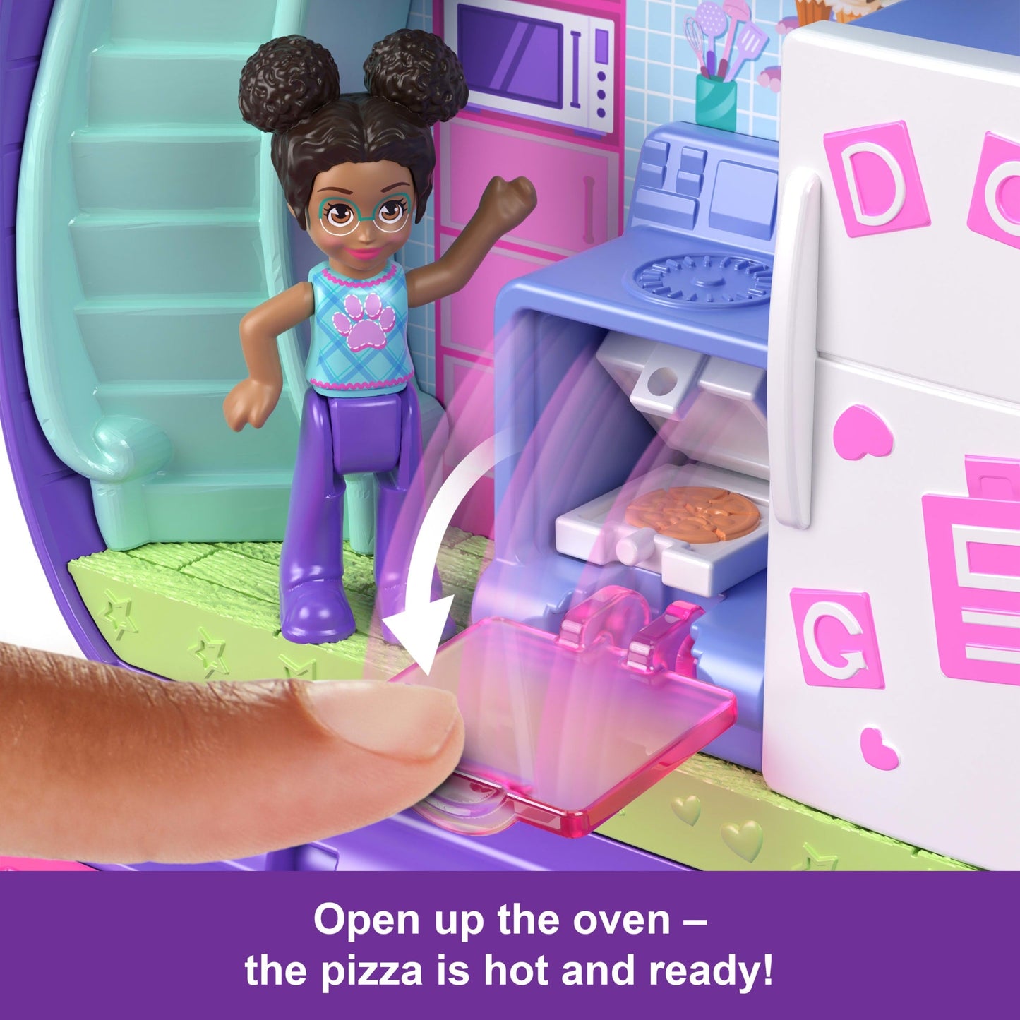 Polly Pocket Sleepover Puppy Compact Playset With 1 Micro Doll And Pet Dogs, Travel Toy With Food & Styling Accessories