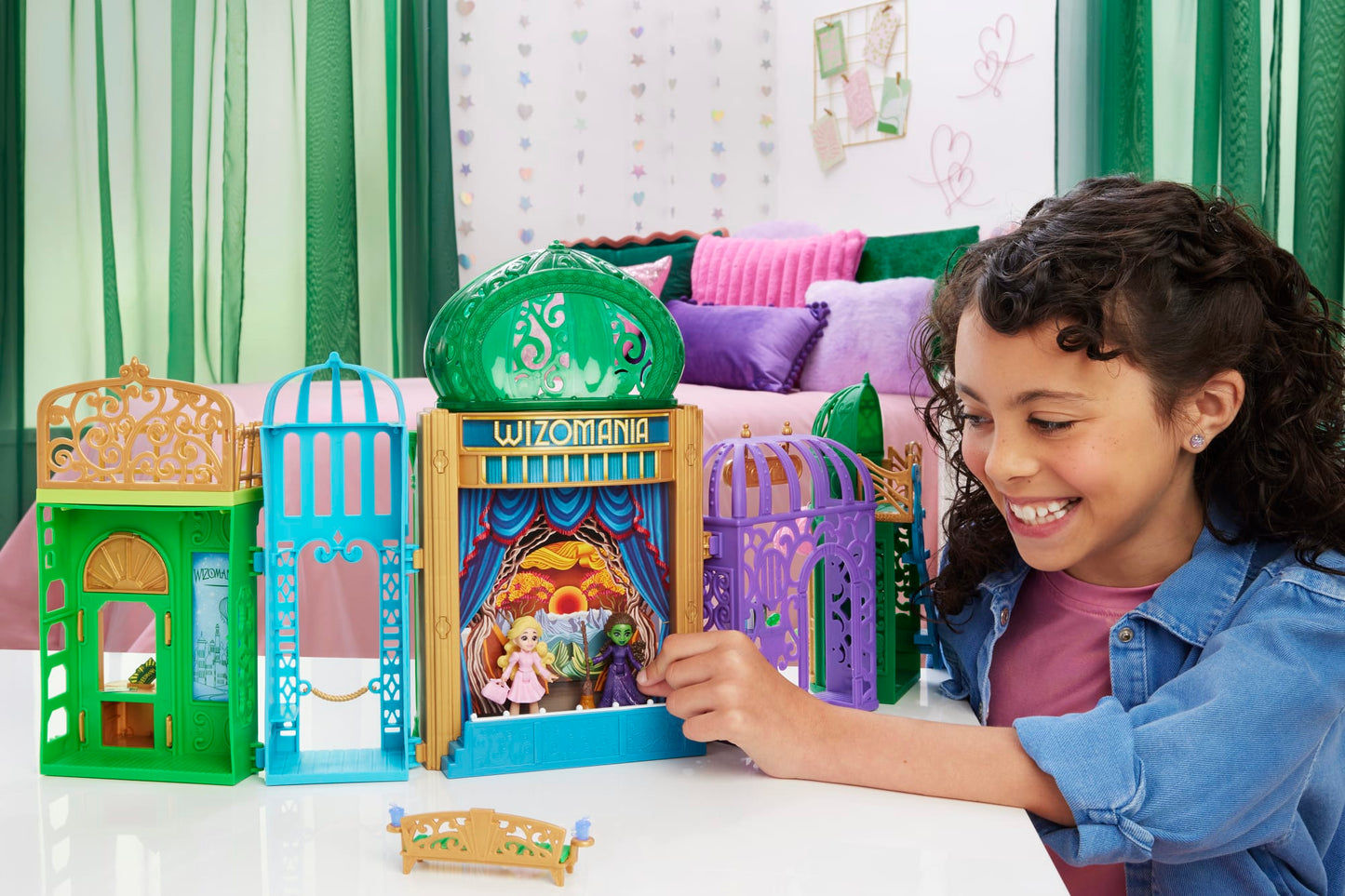 Universal Pictures’ Wicked Emerald City Small Doll Playset With 5 Play Spaces & 15 Accessories