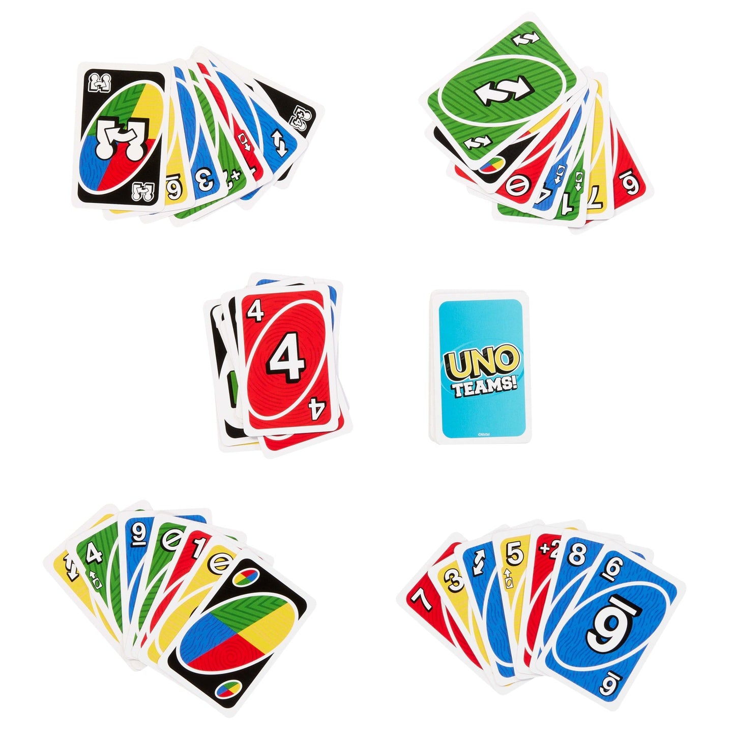 Uno-Jeu de Cartes Teams-en Équipes Pour Toute La Famille