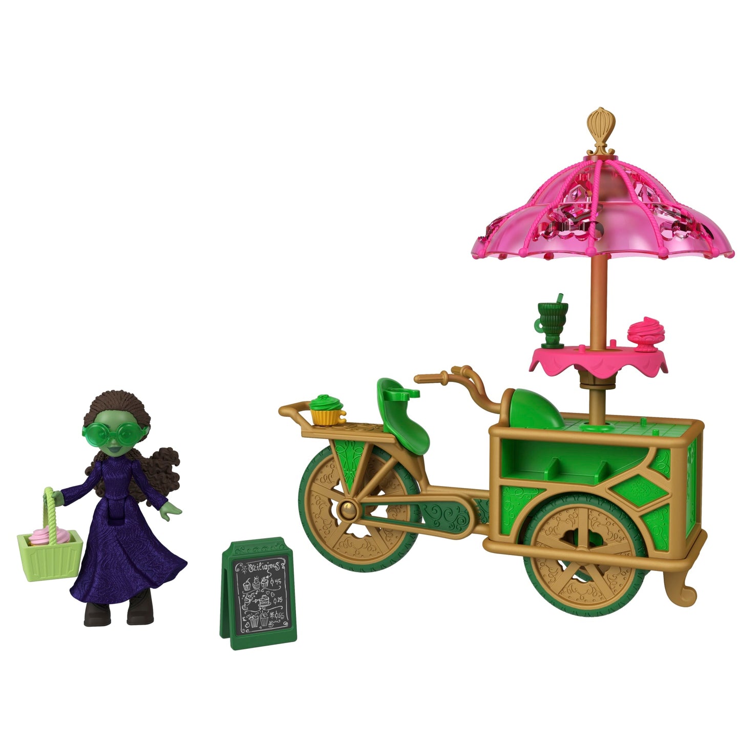 Universal Pictures’ Wicked Emerald City Dessert Cart Toy With Cart, Small Doll & 7 Accessories
