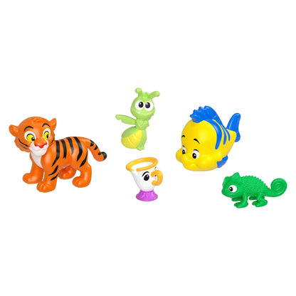 Princesses Disney  Coffret  5Poupées et 5Fig.  Princesses et Amis