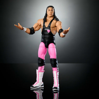 WWE Elite Collection Premium Live EVent Bret Hart Action Figure Set, Wrestlemania Collectible