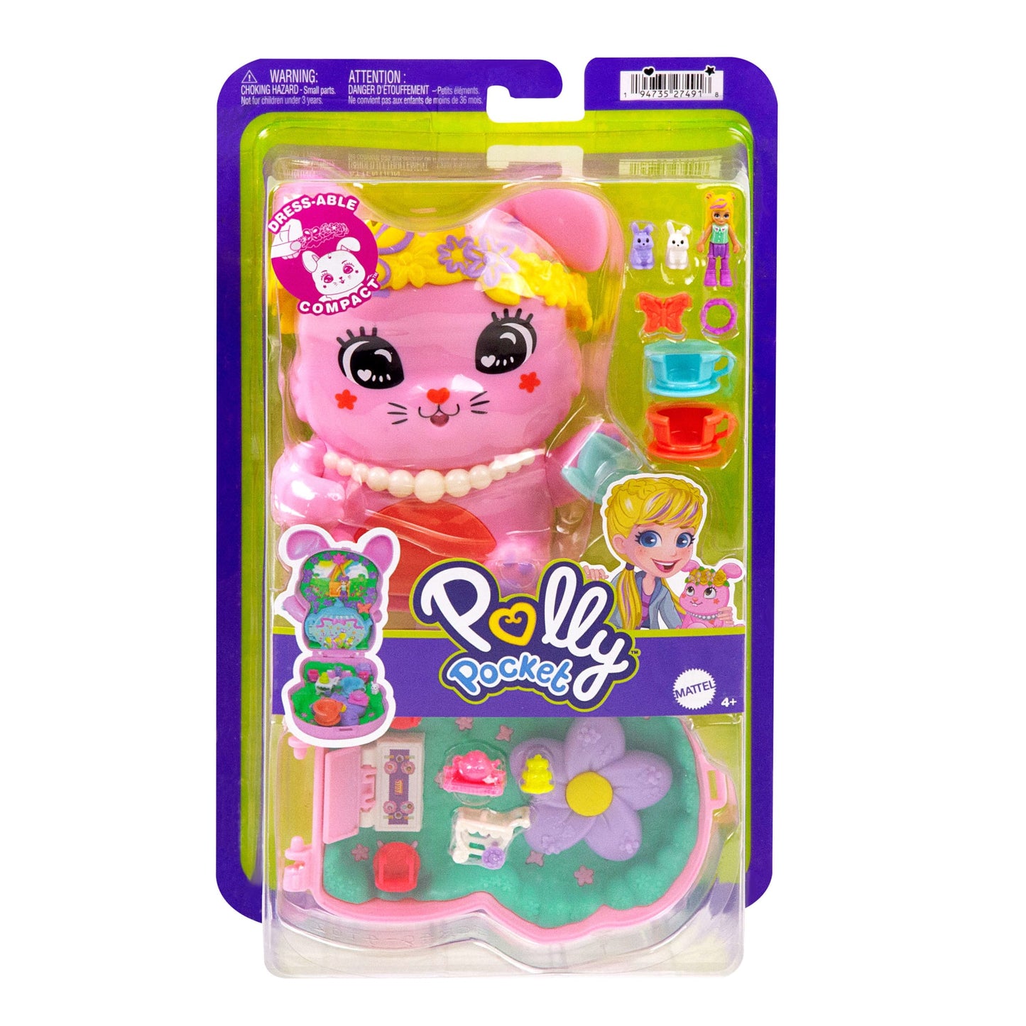 Polly Pocket Set de Juego Mundo de Compactos de Polly