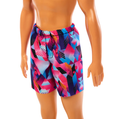 Barbie Ken Poupée, Cheveux Blonds, Maillot de Bain Violet