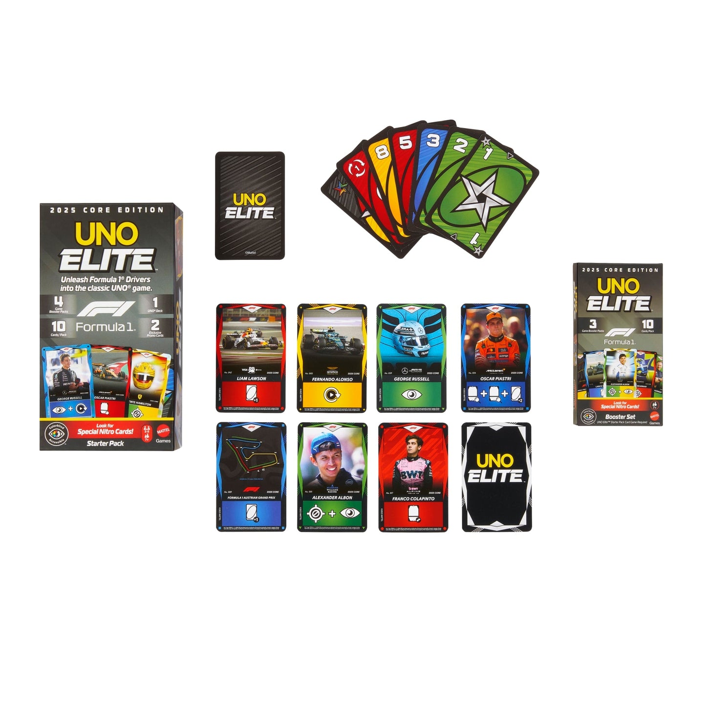 UNO Elite Formula 1 2025 Core Edition Booster Set