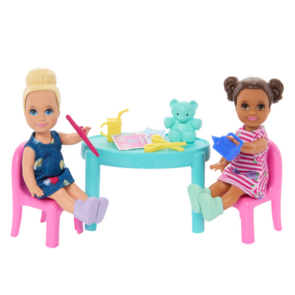 Barbie I Love School Classroom Playset With 1 Fashion Doll, 2 Small Dolls & 20+ Accessories