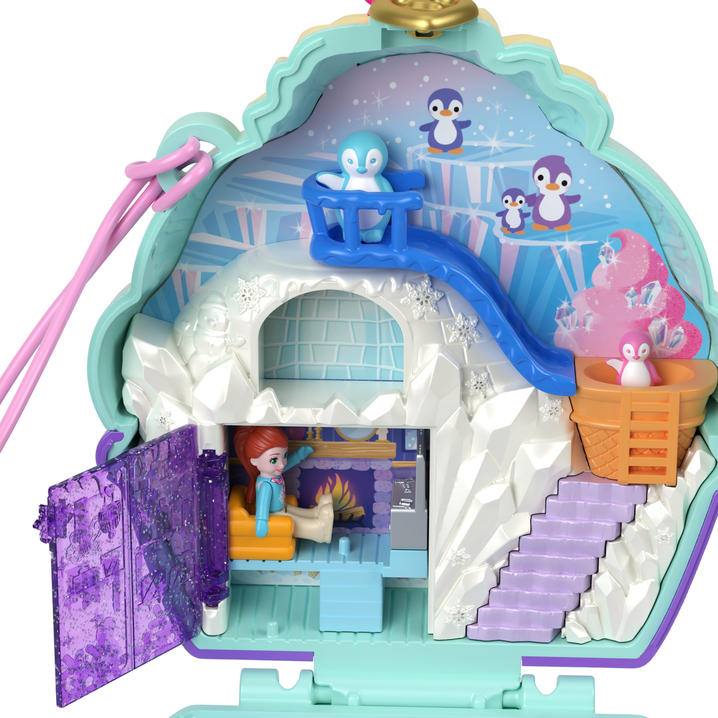 Pollypocket-Pingouin des Neiges-Coffret Avec Figurines