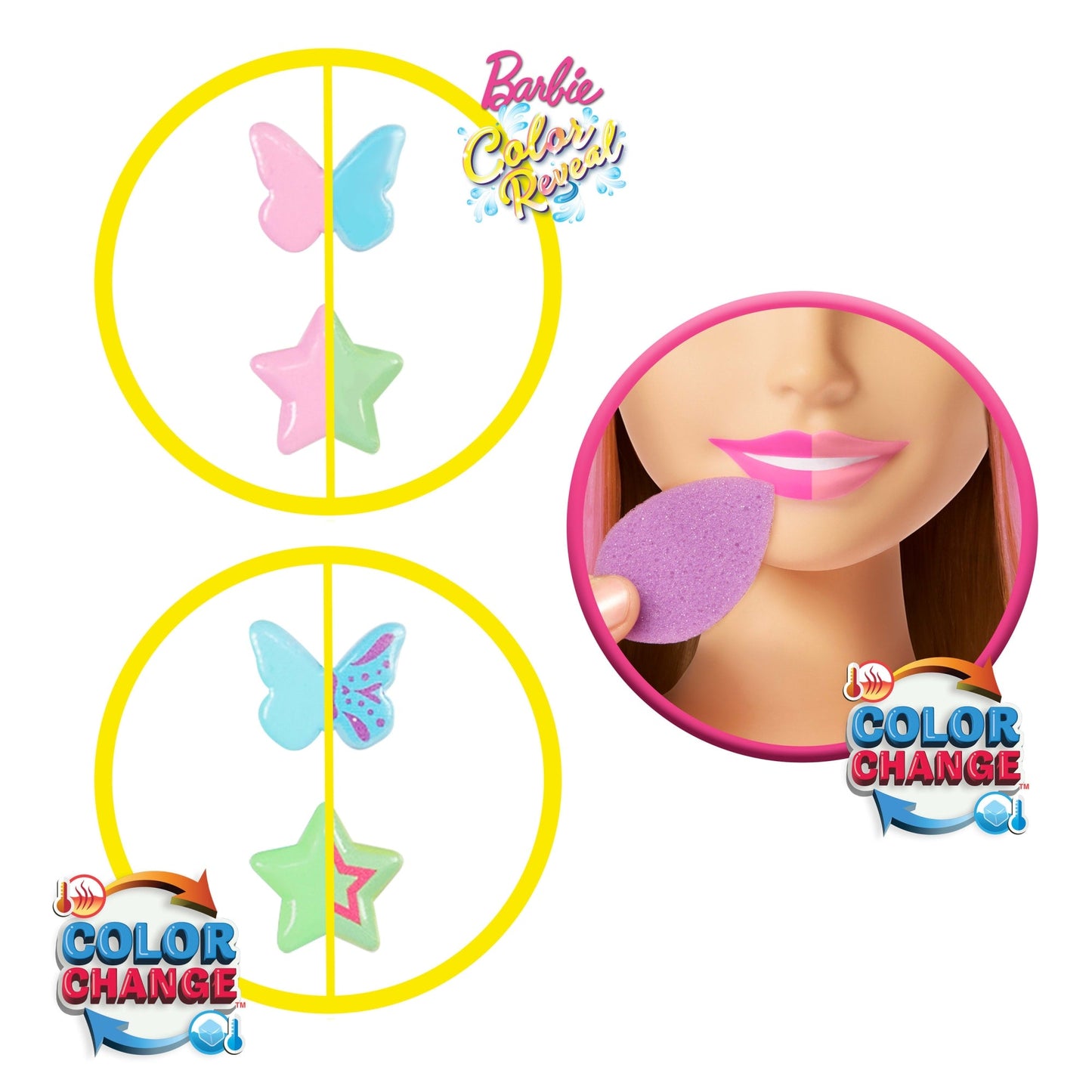 Barbie Doll Styling Head, Blonde Hair With 20+ Hair Styling Accessories