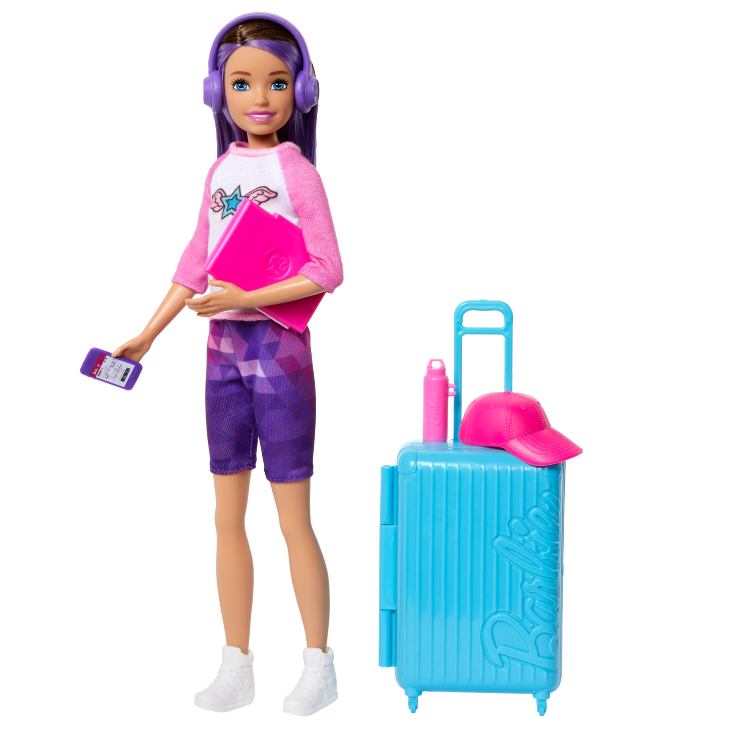 Barbie  Skipper  Poupée et 10Accessoires  Coffret Voyage