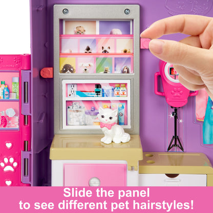 Barbie Pet Daycare Playset With 2 Dolls & 30+ Accessories including 8 Animals, 3+Feet Long