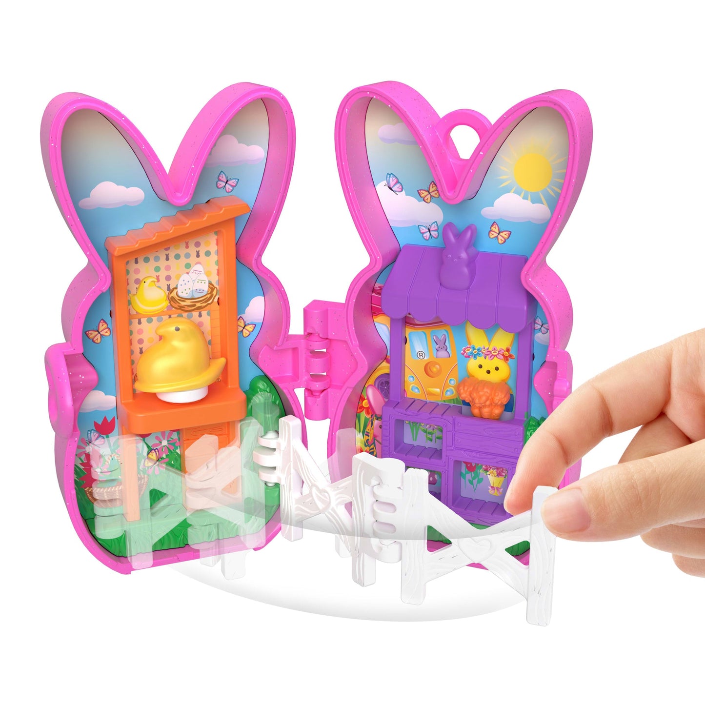 Polly Pocket Peeps Poupées et 2Coffrets6 Accessoires, Porte-Clés