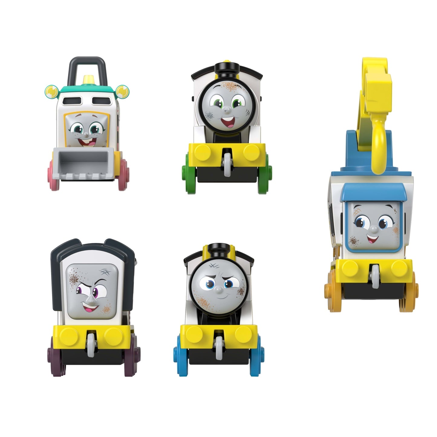Thomas & Friends Construction Crew 5-Piece Diecast Metal Toy Train & Vehicle Set