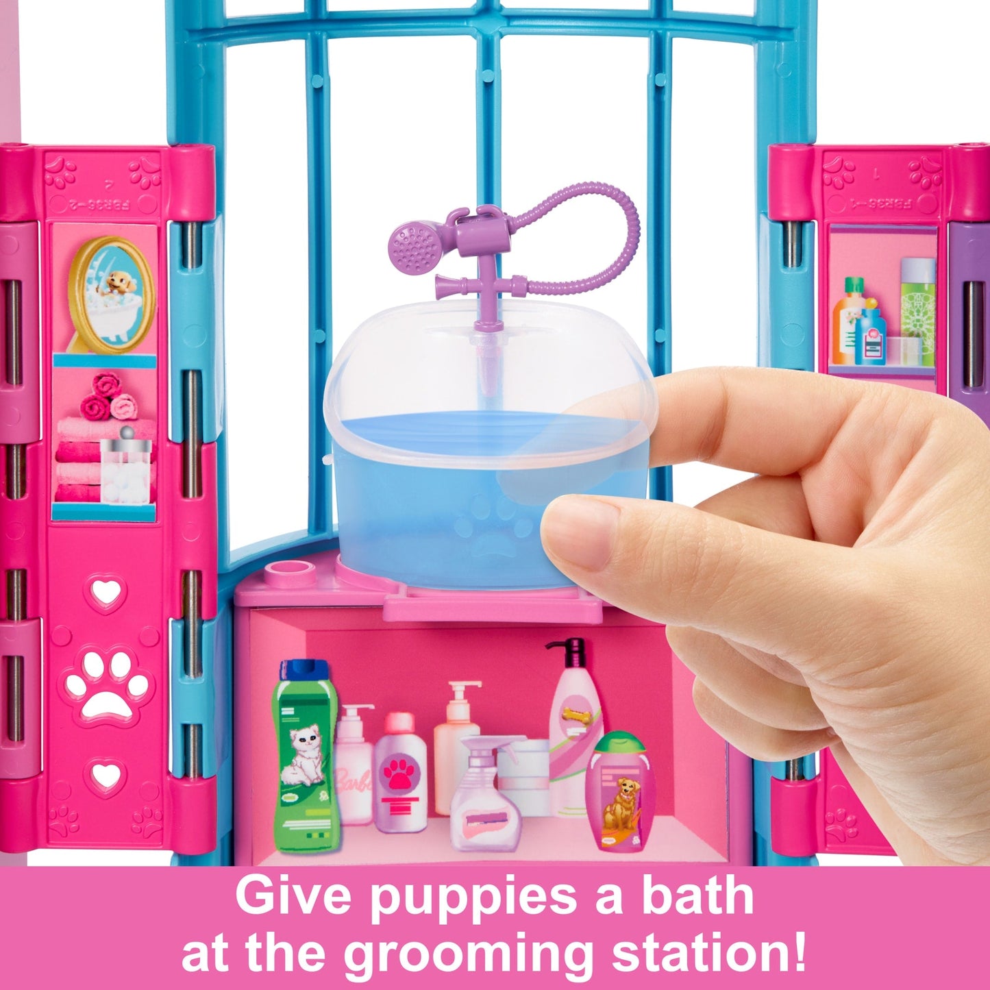 Barbie Pet Daycare Playset With 2 Dolls & 30+ Accessories including 8 Animals, 3+Feet Long