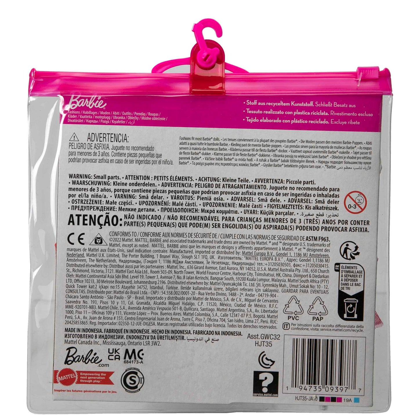 Barbie Clothes, Floral-Themed Fashion And Accessory 2-Pack For Barbie Dolls