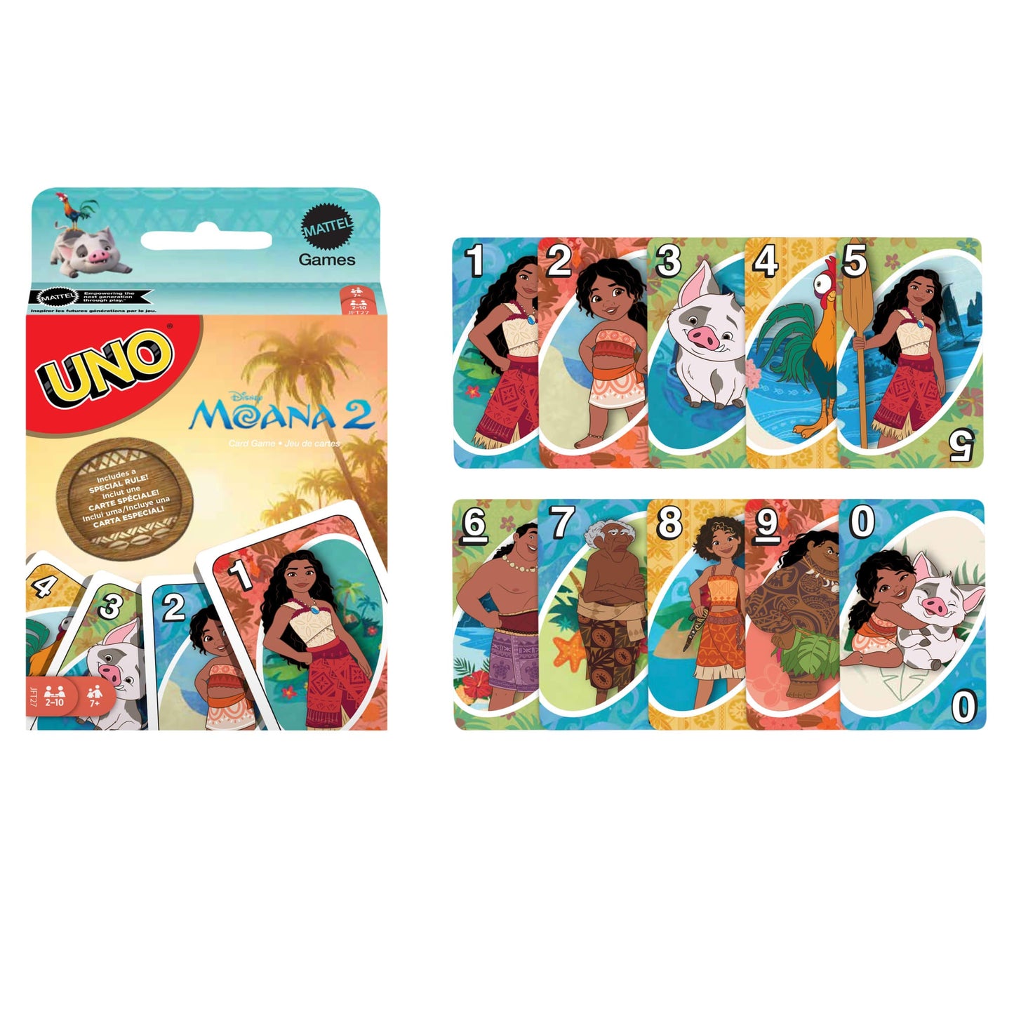 UNO Disney Moana 2 Card Game For Kids & Family Night