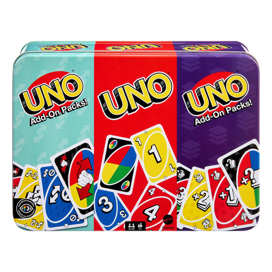 Uno® Jeu de Base et deux Packs D’Extension