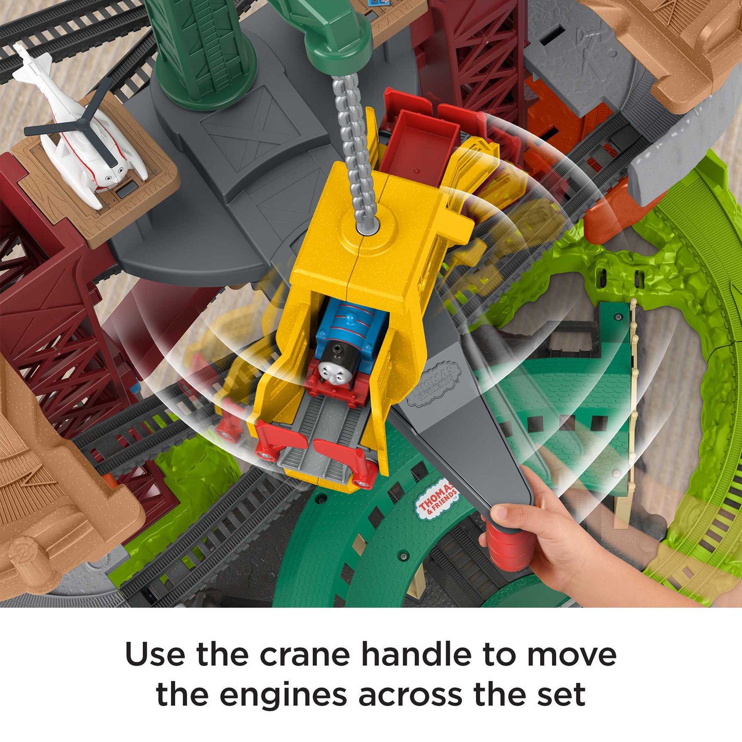 Thomas & Friends Trains & Cranes Super Tower Playset With Thomas, Percy & Harold