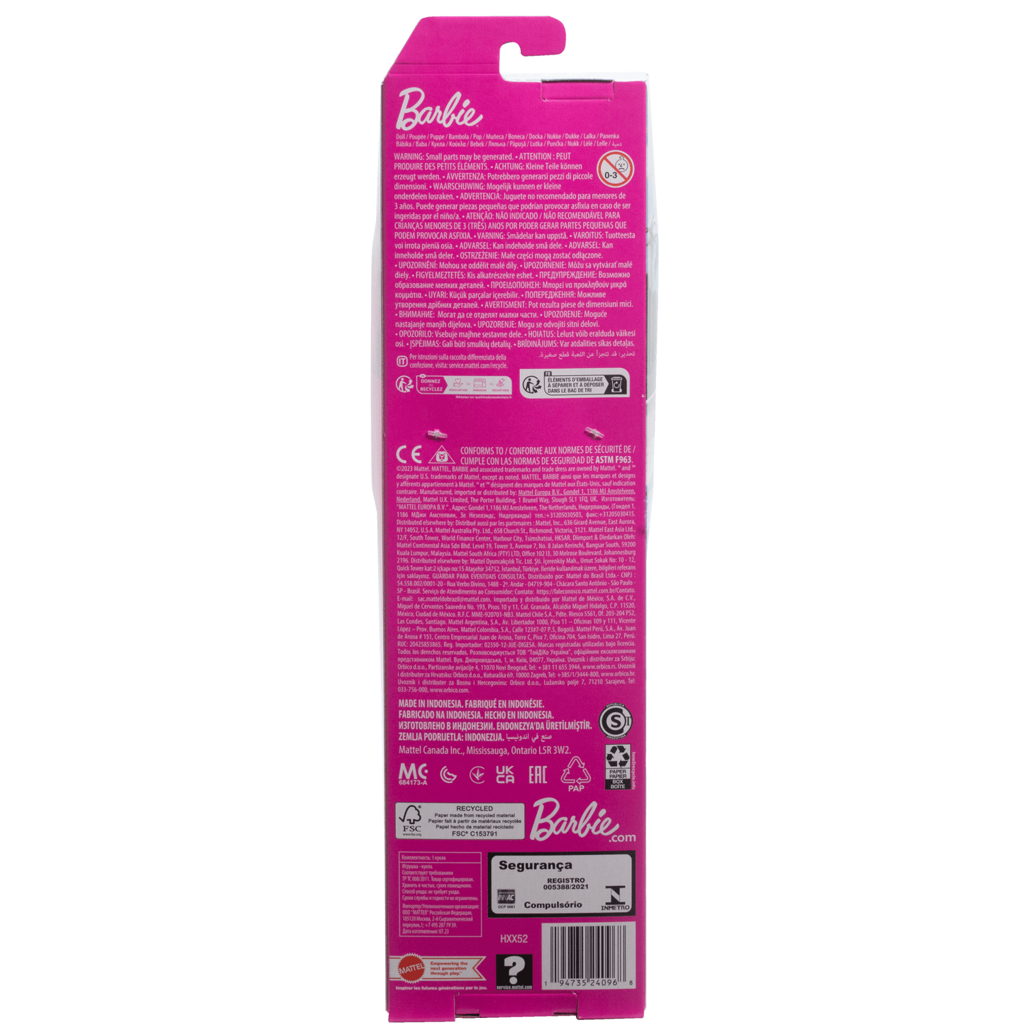 Barbie Ken Poupée, Cheveux Blonds, Maillot de Bain Violet