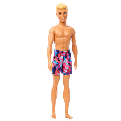 Barbie Ken Poupée, Cheveux Blonds, Maillot de Bain Violet
