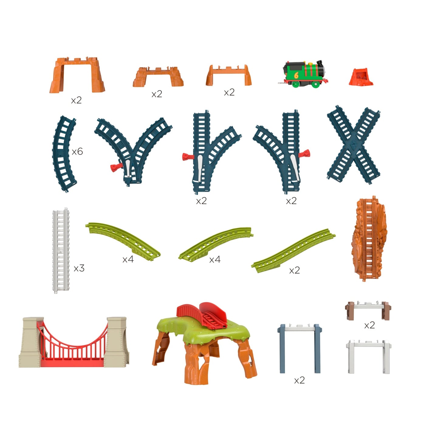 Thomas & Friends Pista de Juguete Percy 6 en 1