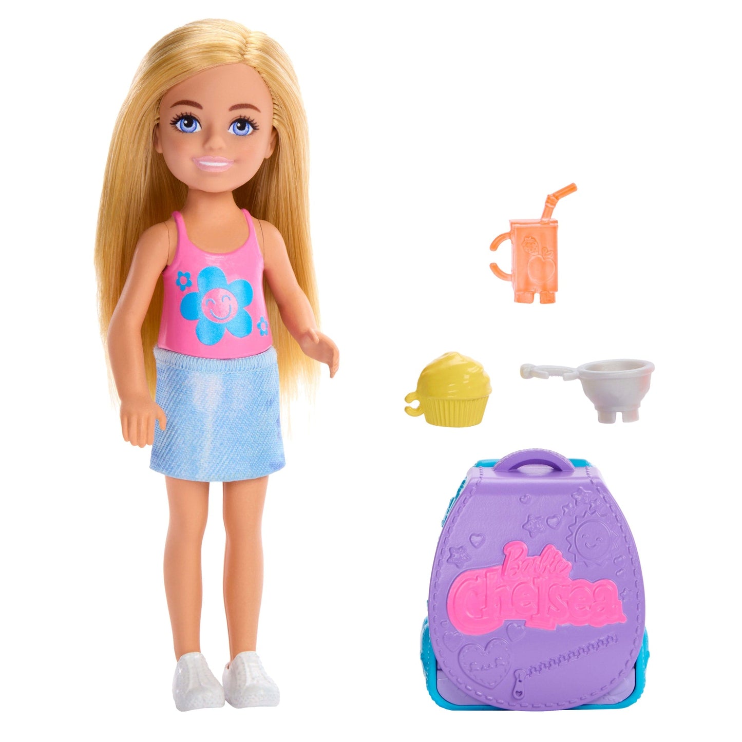 Barbie Set de Juego Chelsea Mochila para Hornear Cupcakes