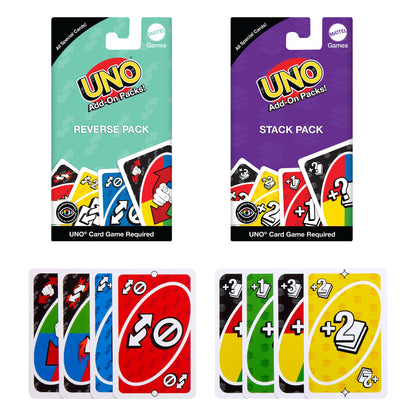 Uno® Jeu de Base et deux Packs D’Extension