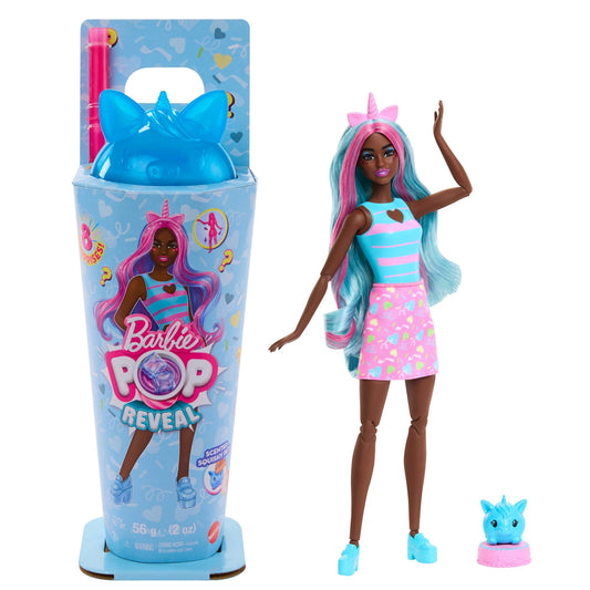 Barbie Pop Reveal Boneca Série de Animaizinhos Unicórnio
