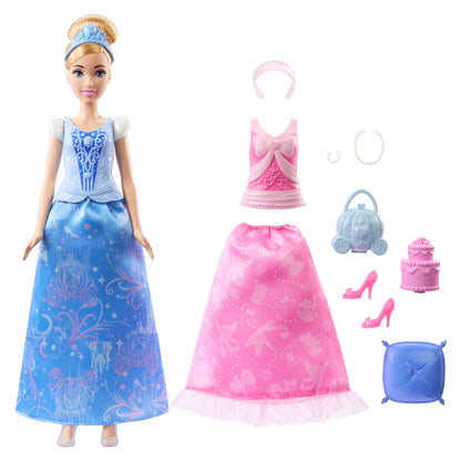 Princesses Disney  Poupée Mode  Histoires de Cendrillon2-en-1
