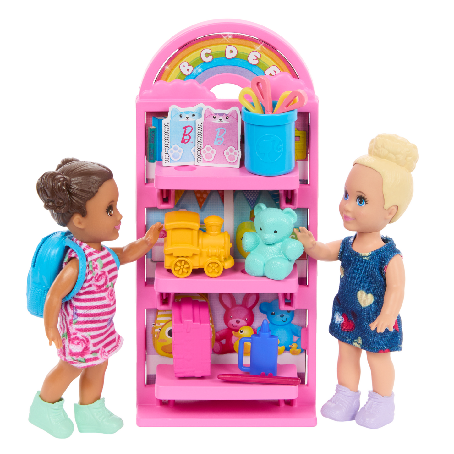Barbie I Love School Classroom Playset With 1 Fashion Doll, 2 Small Dolls & 20+ Accessories